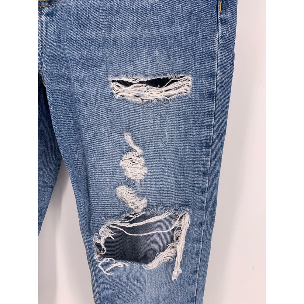 Topshop Mom Jeans Destroyed Denim Size 28 - Picture 5 of 8